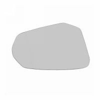 Spiegelglas mit Grundplatte Links beheizbar konvex Glas verchromt Spiegelglas mit Grundplatte Links beheizbar konvex Glas verchromt
