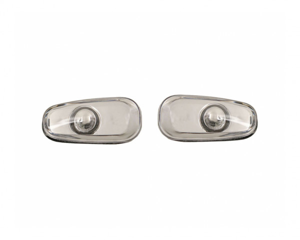 Blinker Seitenblinker durchsichtig-silber Set