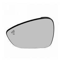 Spiegelglas mit Grundplatte Links beheizbar konvex Glas verchromt Side Assistent Spiegelglas mit Grundplatte Links beheizbar konvex Glas verchromt Side Assistent