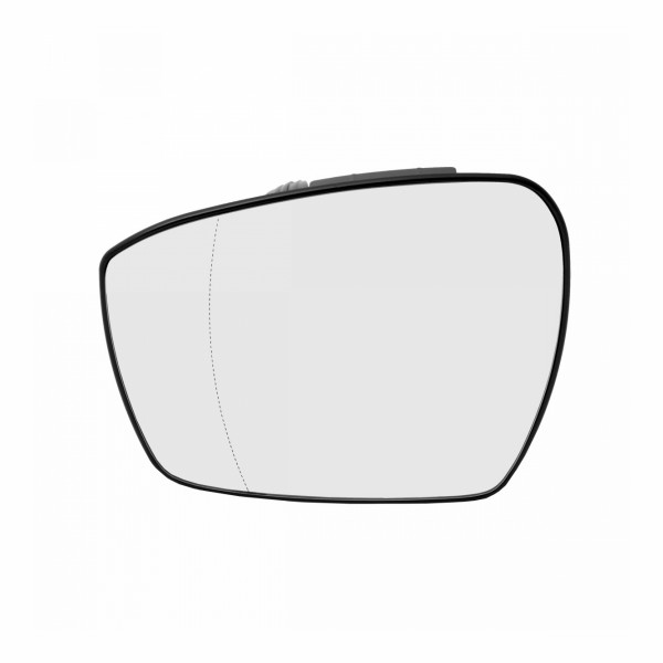 Spiegelglas mit Grundplatte beheizbar asphärisch Glas verchromt