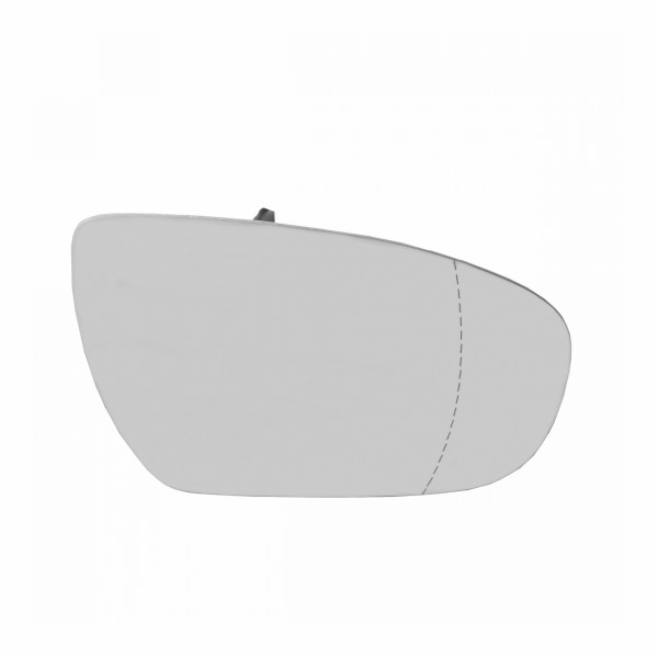 Spiegelglas mit Grundplatte Rechts beheizbar asphärisch Glas verchromt
