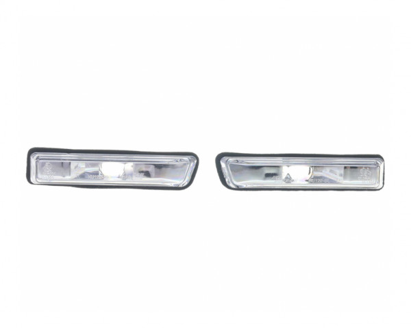 Blinker Seitenblinker durchsichtig-silber Set