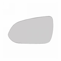 Spiegelglas mit Grundplatte Links beheizbar konvex Glas verchromt Spiegelglas mit Grundplatte Links beheizbar konvex Glas verchromt