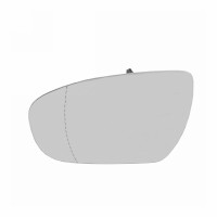 Spiegelglas mit Grundplatte Links beheizbar asphärisch Glas verchromt Spiegelglas mit Grundplatte Links beheizbar asphärisch Glas verchromt