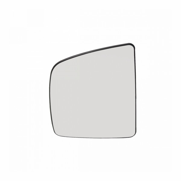 Spiegelglas mit Grundplatte Rechts Oben beheizbar konvex Glas verchromt