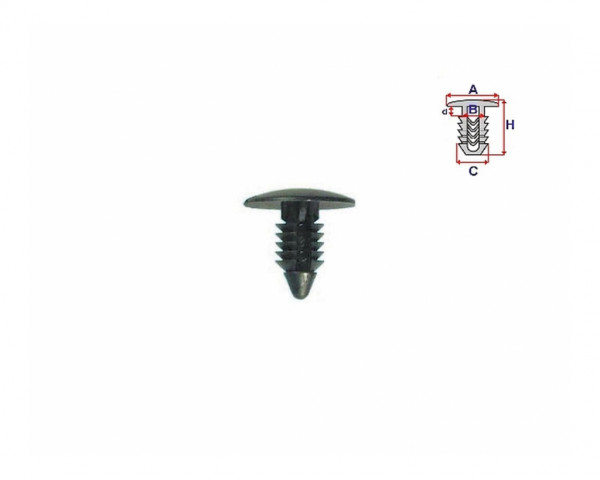 Clip für Motorraum
