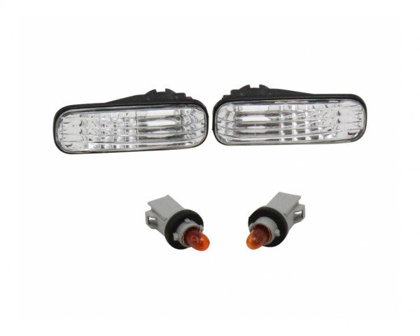 Seitenblinker ohne Lampenträger Klarglas Set