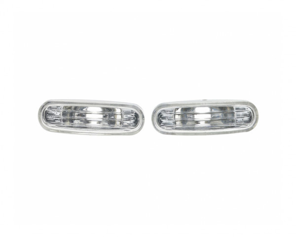 Blinker Seitenblinker durchsichtig-silber Set